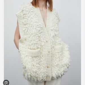 Source Unknown Project B Fluffy Knit Vest